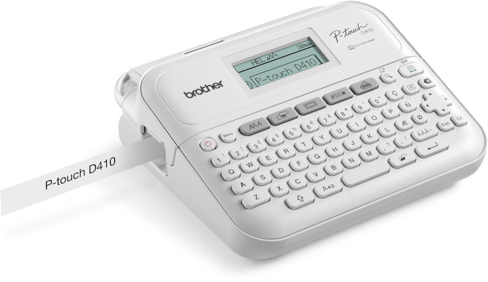 Drukarka BROTHER P-touch PT-D410VP taśma materiały kompatybilność druk
