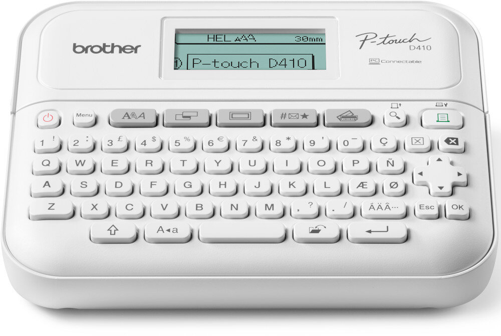 Drukarka BROTHER P-touch PT-D410VP wymiary wielkość zasilanie przenośność wielkość