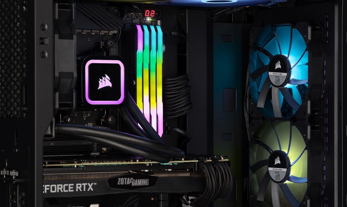 Chłodzenie wodne CORSAIR iCUE Elite RGB podświetlenie RGB Skuteczna cicha praca Wysoka wydajność Wbudowane diody LED Wysoka jakość