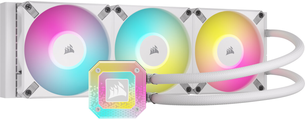 Chłodzenie wodne CORSAIR iCUE H150i Elite Capellix XT Automatyczna regulacja prędkości wentylatorów Tryb Zero RPM Zamknięty układ chłodzenia Kontroler RGB