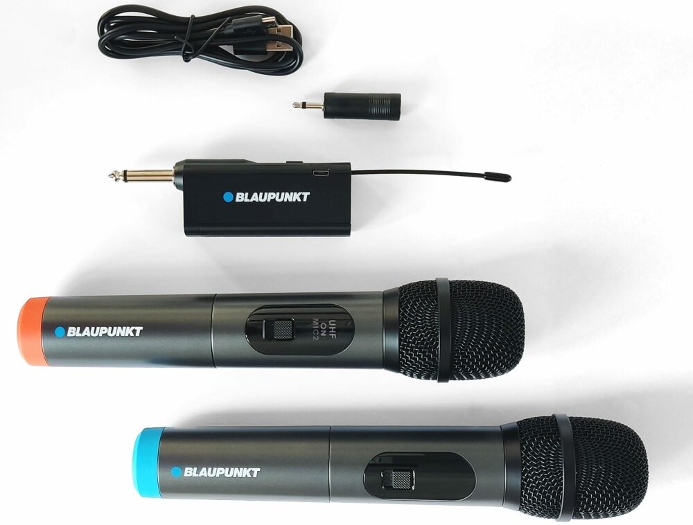 Mikrofon BLAUPUNKT WM60UDB duet wodzirej kanały transmisja zakłócenia