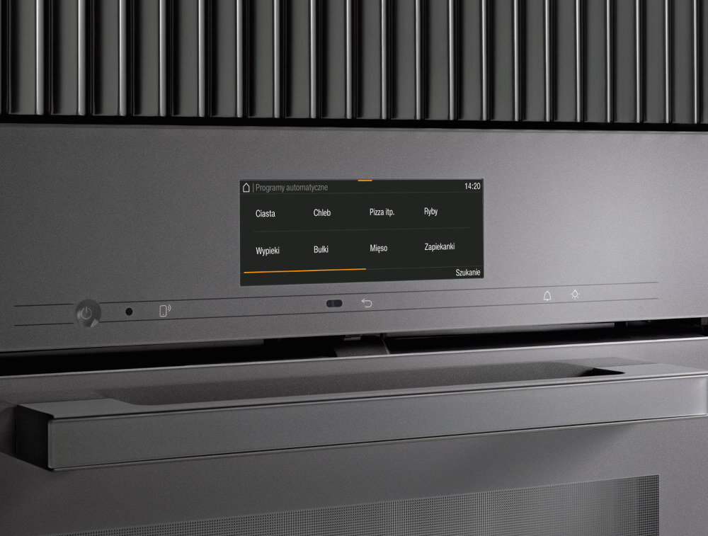 Piekarnik MIELE H 2861 B Stal CleanSteel Elektryczny Czarno-stalowy A+ elektorniczne sterowanie programow