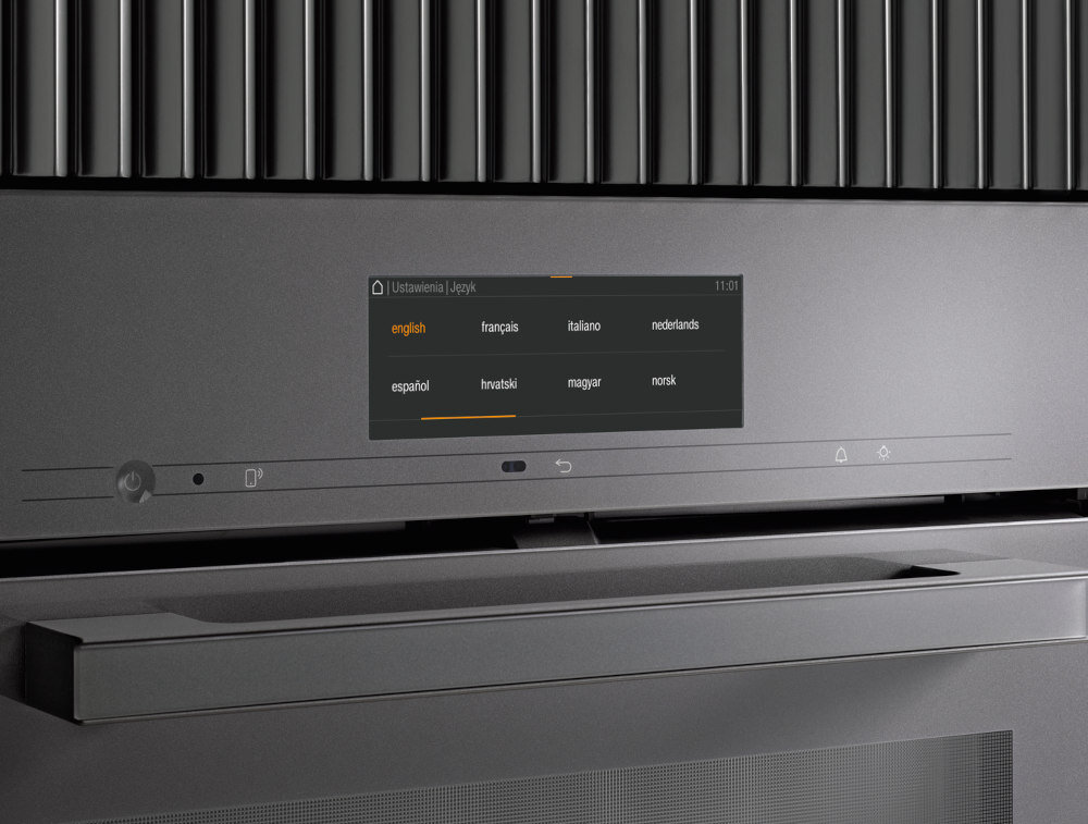 Piekarnik MIELE H 2861 B Stal CleanSteel Elektryczny Czarno-stalowy A+ komfort obsluga wyswietlacz Funkcja MultiLingua DirectSensor S