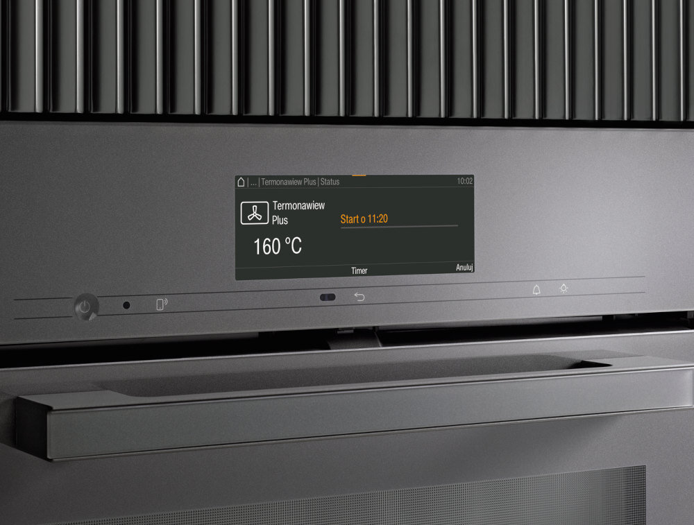 Piekarnik MIELE H 2861 BP Obsidianblack Elektryczny Czarny A+ zintegrowany minutnik