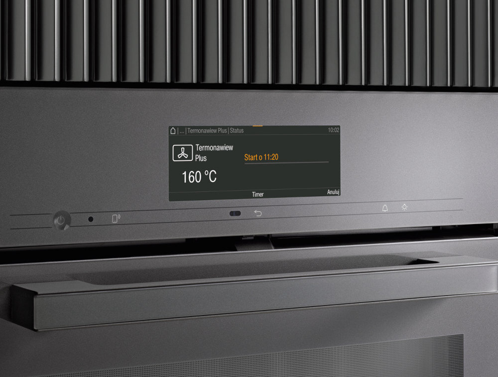 Piekarnik MIELE H 2861 B Obsidianblack Elektryczny Czarny A+ zintegrowany minutnik