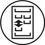 ikona Wygodne przechowywanie