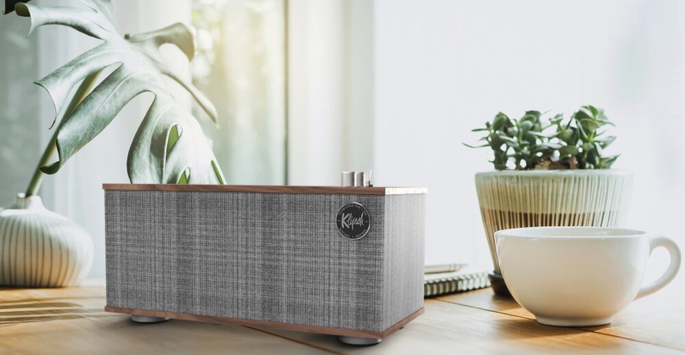 Głośnik mobilny KLIPSCH The One II  zasilanie wzmacniacz bluetooth audio wzmacniacz połączenia design zestaw