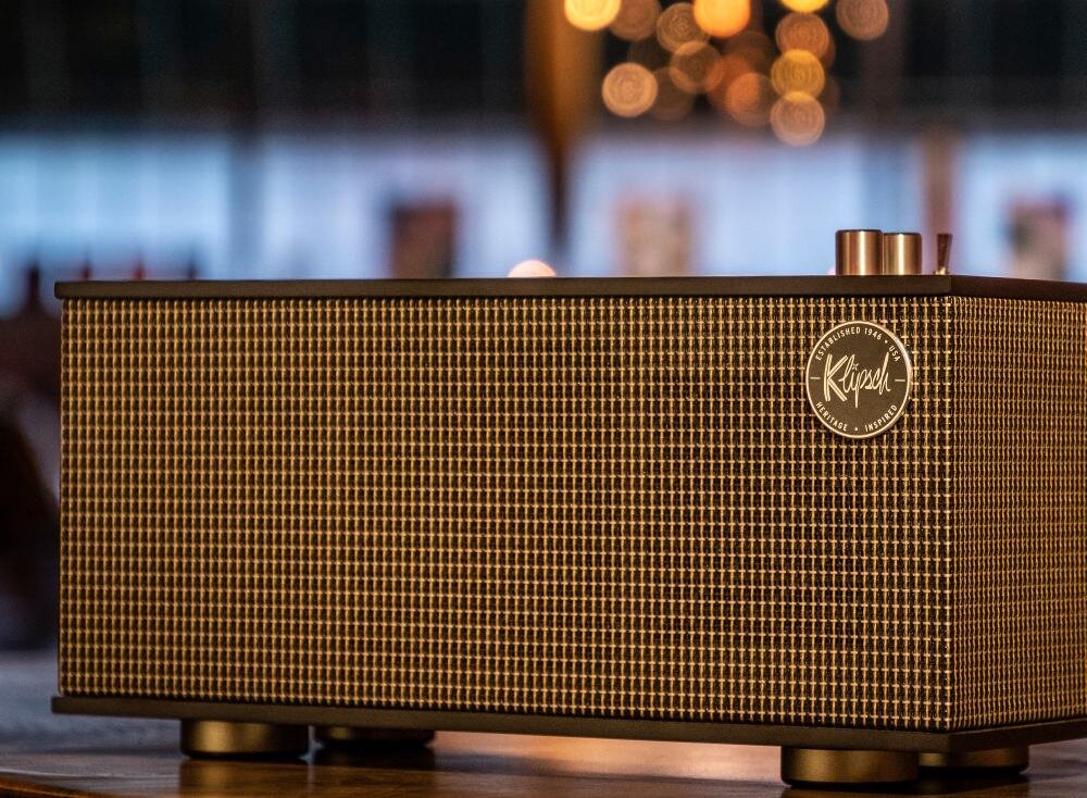 Głośnik mobilny KLIPSCH The One II zasilanie wzmacniacz bluetooth audio wzmacniacz połączenia design zestaw