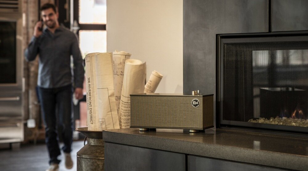 Głośnik mobilny KLIPSCH The One II zasilanie wzmacniacz bluetooth audio wzmacniacz połączenia design zestaw