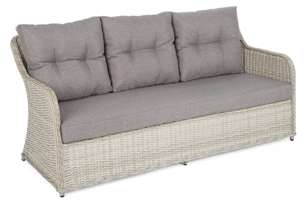 Zestaw mebli ogrodowych HOME & GARDEN Bergamo 923006 Beżowy sofa 3-osobowa niezwykle wygodna wymiary 186 x 75 x 87 cm