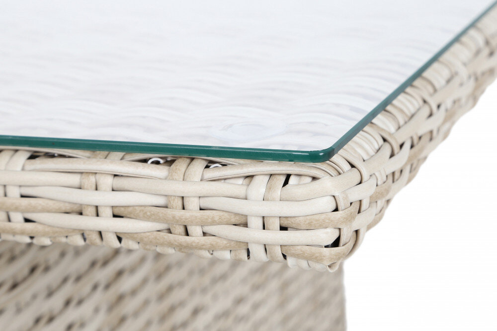 Zestaw mebli ogrodowych HOME & GARDEN Bergamo 923006 Beżowy niesamowita aranżacja w ogrodzie wyska odporność na warunki atmosferyczne posłuży przez długi czas