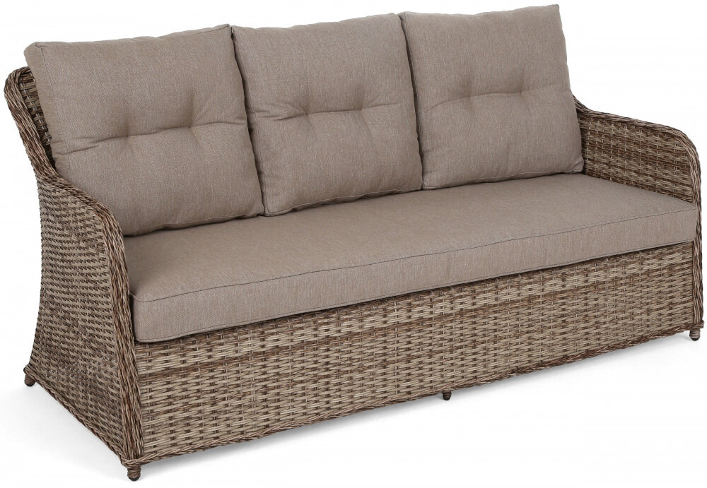 Zestaw mebli ogrodowych HOME & GARDEN Bergamo 614895 Brązowy sofa 3-osobowa niezwykle wygodna wymiary 186 x 75 x 87 cm