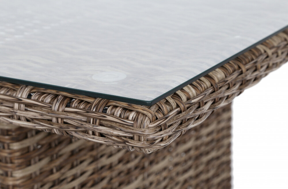 Zestaw mebli ogrodowych HOME & GARDEN Bergamo 614895 Brązowy niesamowita aranżacja w ogrodzie wyska odporność na warunki atmosferyczne posłuży przez długi czas