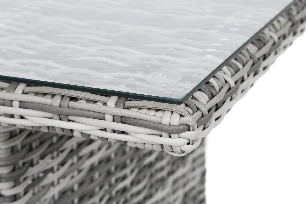 Zestaw mebli ogrodowych HOME & GARDEN Bergamo 456235 Szary niesamowita aranżacja w ogrodzie wyska odporność na warunki atmosferyczne posłuży przez długi czas