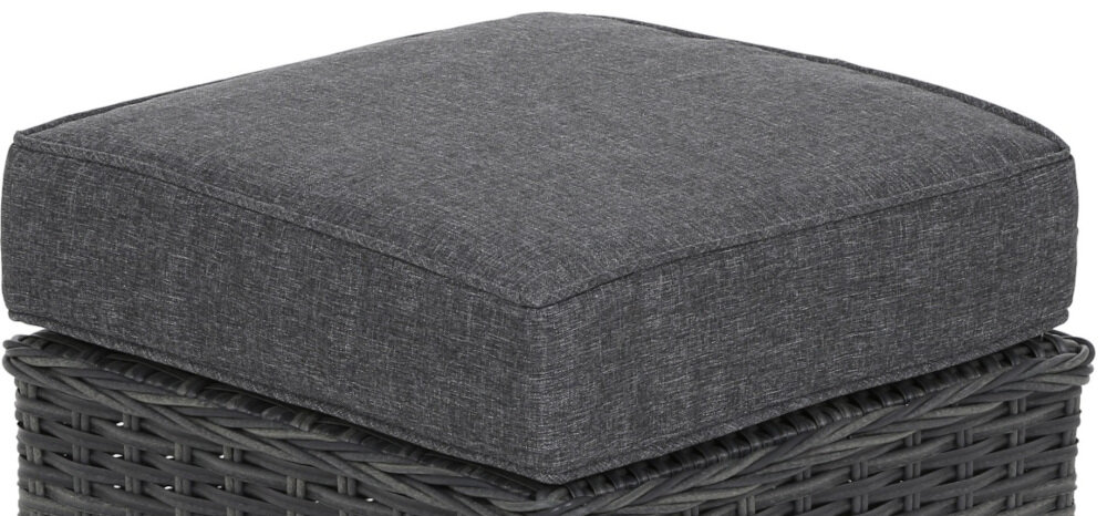 Zestaw mebli ogrodowych HOME & GARDEN Bergamo 456852 Ciemnoszary wygodne poduszki doskonały komfort wypoczynku miękkie przyjemne w dotyku łatwe w czyszczeniu ściągane pokrowce prać w delikatnych środkach czyszczących czyszczenie zgodnie z informacjami zamieszczonymi w instrukcji obsługi