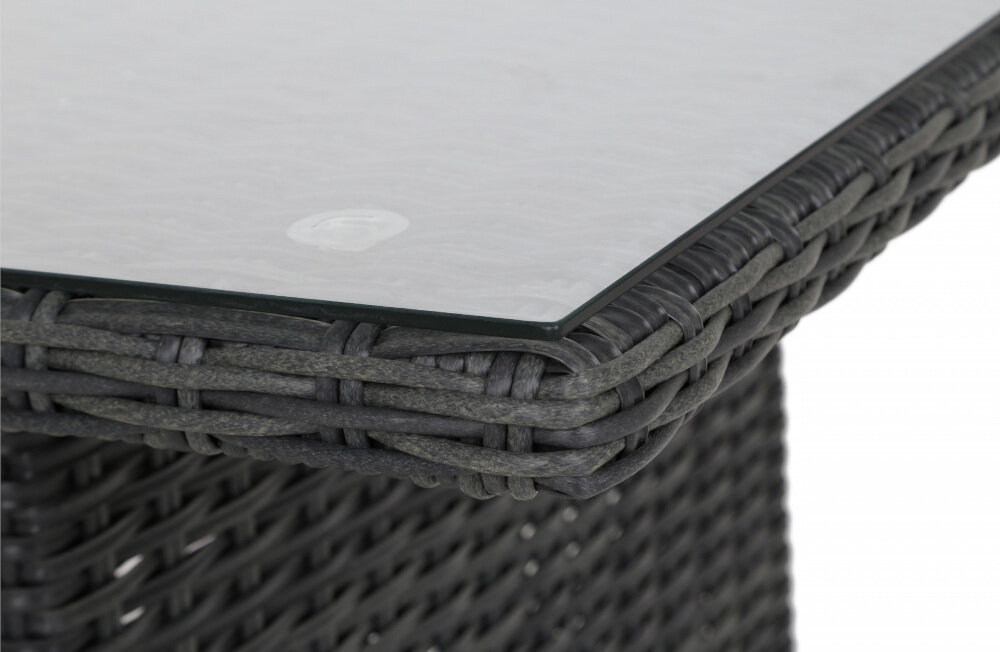 Zestaw mebli ogrodowych HOME & GARDEN Bergamo 456852 Ciemnoszary niesamowita aranżacja w ogrodzie wyska odporność na warunki atmosferyczne posłuży przez długi czas