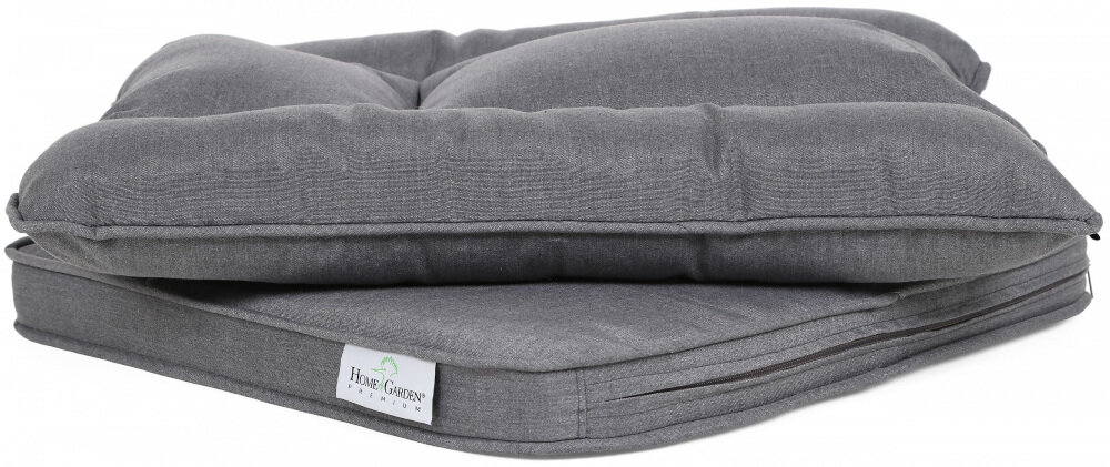 Zestaw mebli ogrodowych HOME & GARDEN Bristol 490754 Biało-szary poduszki wygodne miękkie przyjemne w dotyku doskonały komfort wypoczynku łatwe w czyszczeniu ściągane pokrowce