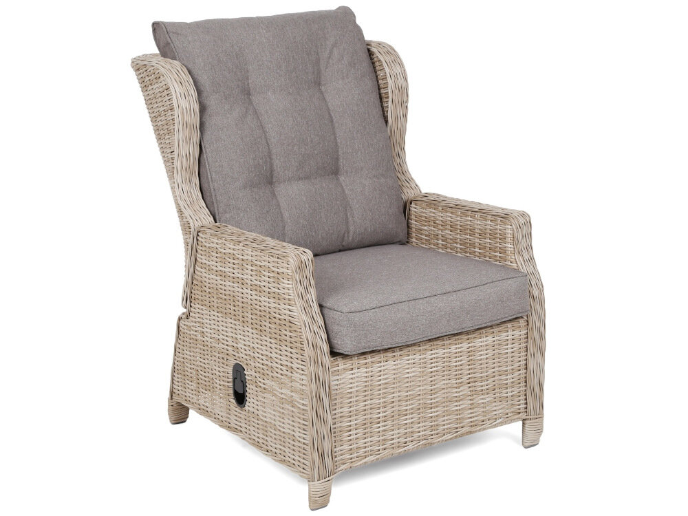 Zestaw mebli ogrodowych HOME & GARDEN Memfis 677683 Beżowy dwa fotele z oparciami doskonały komfort wypoczynku wymiary 72 x 98 x 88 cm każdy