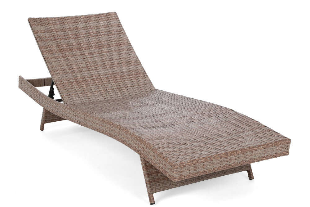 Zestaw mebli ogrodowych HOME & GARDEN Bora Bora 579326 Brązowy leżaki dwa w zestawie wygodne wymiary 74 x 208 x 34 cm każdy