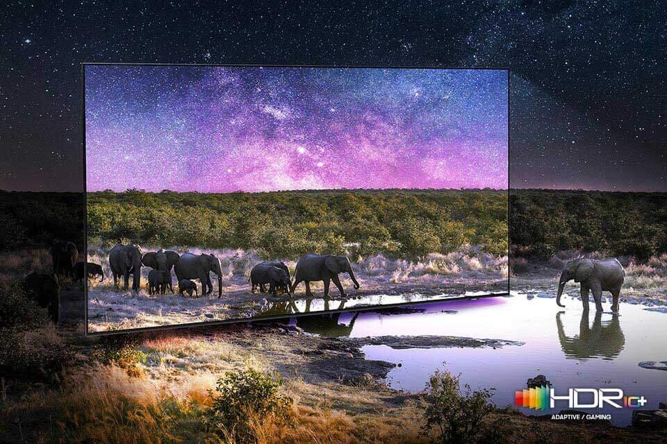 Kolory Neo Quantum HDR+ zastosowane w telewizorze Samsung Neo QLED QN95C z oferty Media Expert zapewniają doskonałe odwzorowanie rzeczywistości Kolory Neo Quantum HDR+ zastosowane w telewizorze Samsung Neo QLED QN95C z oferty Media Expert zapewniają doskonałe odwzorowanie rzeczywistości