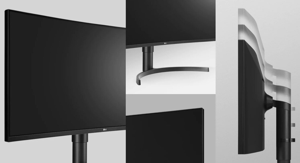Monitor LG 35WN65C-B 35 3440x1440px 100Hz Curved montaż podstawka regulacja nachylenie