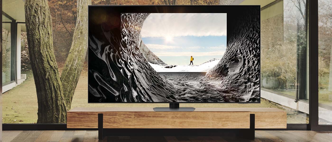 Obraz skalowany do 4K na telewizorze Samsung QLED Obraz skalowany do 4K na telewizorze Samsung QLED