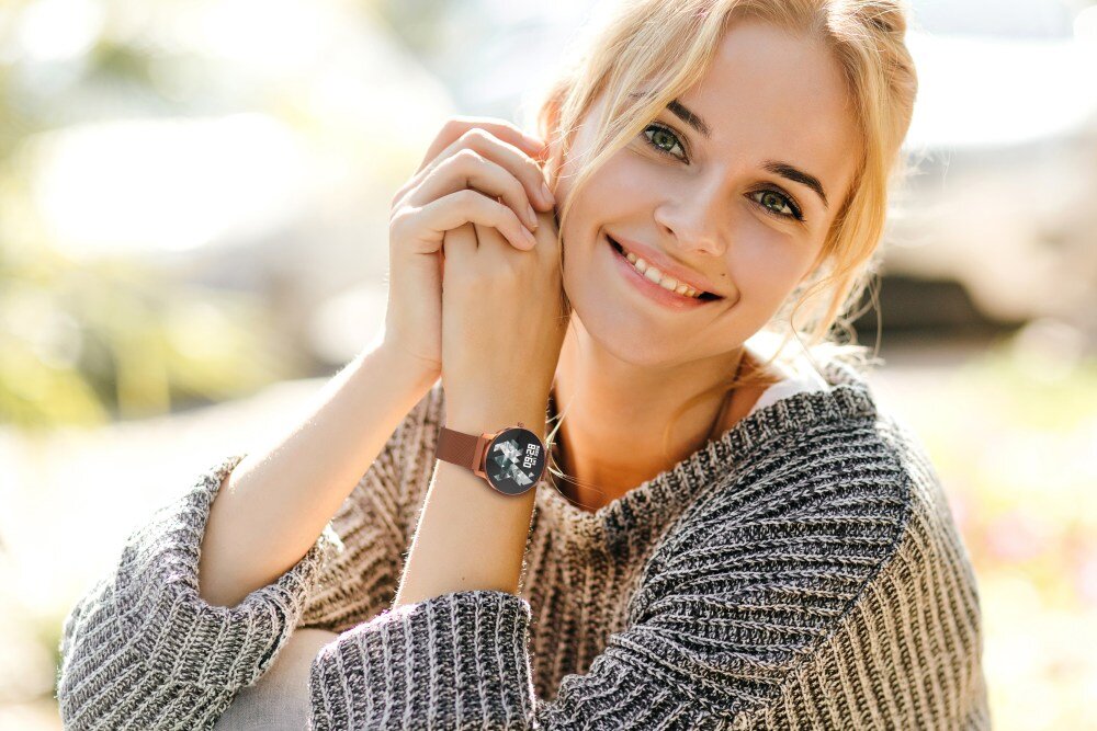 Smartwatch BEMI Ari sport ekran puls tętno ćwiczenia kalorie 