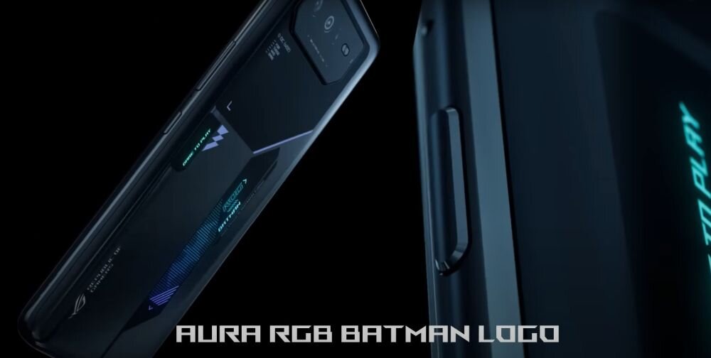 Smartfon ASUS ROG Phone 6D Batman ekran bateria aparat procesor ram pamięć pojemność rozdzielczość zdjęcia filmy opis dane cechy blokady system łączność wifi bluetooth obudowa szkło odporność porty muzyka transfer sieć przekątna matryca waga czujniki oled amoled ips