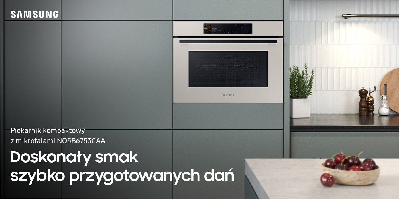 Piekarnik kompaktowy NQ5B6753CAA z funkcją mikrofali. Urządzenie można znaleźć w ofercie sklepu Media Expert Piekarnik kompaktowy NQ5B6753CAA z funkcją mikrofali. Urządzenie można znaleźć w ofercie sklepu Media Expert