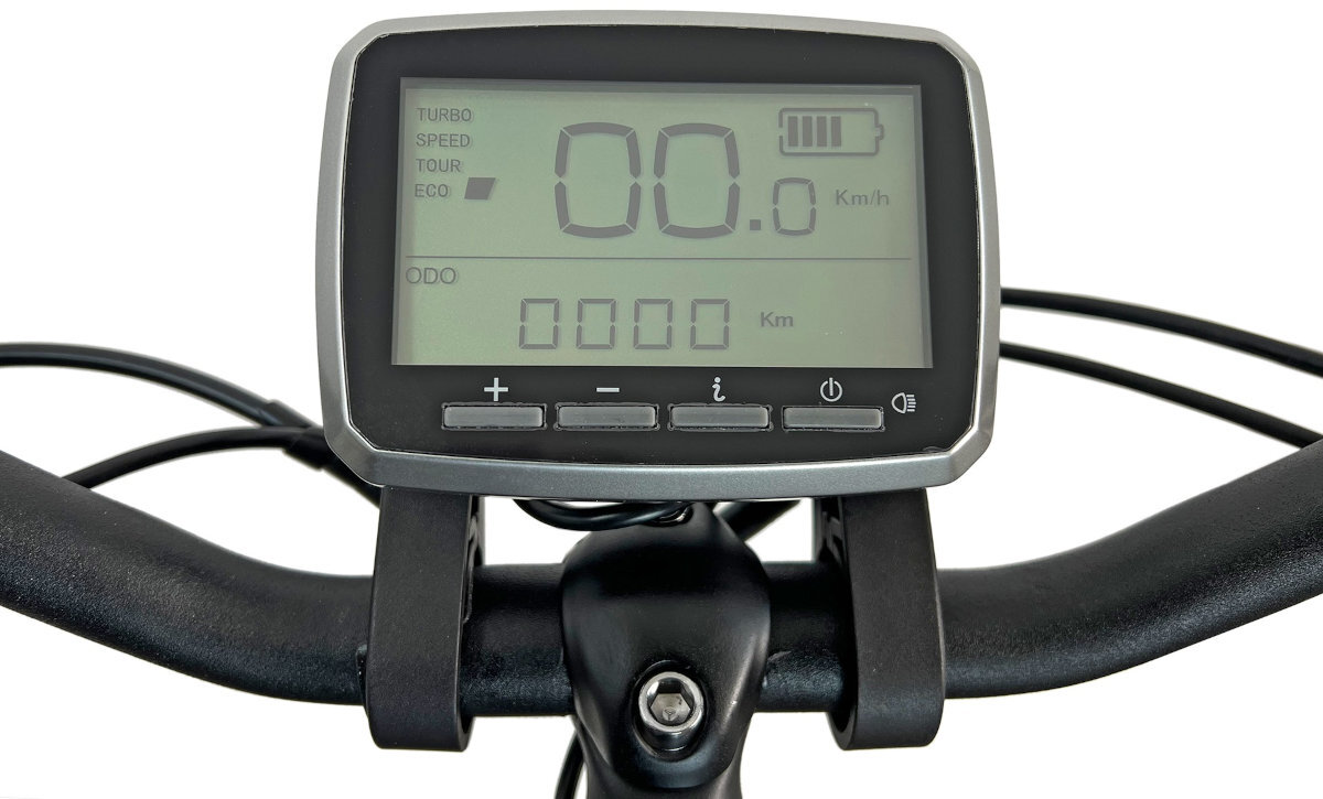 Rower elektryczny STUCCHI Urban wyswietlacz