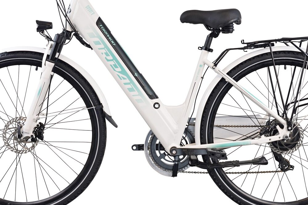 Rower elektryczny TORPADO Eolo M20 28 cali męski Czarny rama aluminium