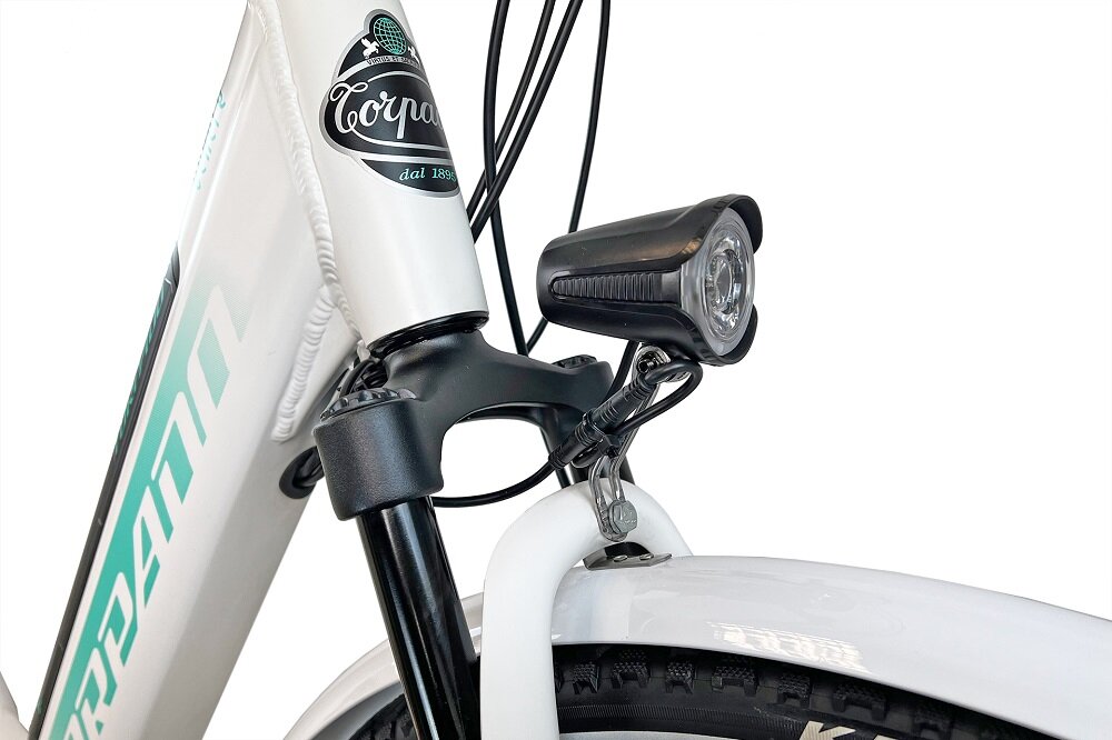 Rower elektryczny TORPADO Eolo M20 28 cali męski Czarny amortyzacja