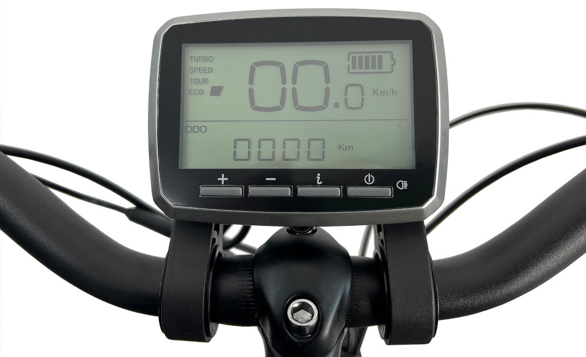 Rower elektryczny STUCCHI Swing wyswietlacz