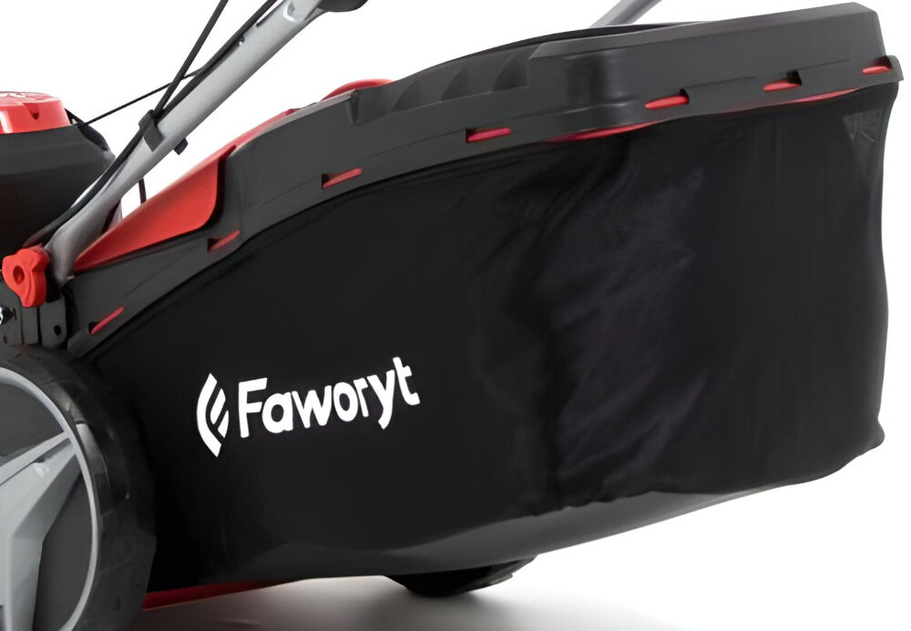 Kosiarka spalinowa FAWORYT WB46N170-3W1 siatkowy kosz z tworzywa sztucznego pojemność 60 l wskaźnik napełnienia kosza