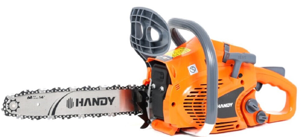 Pilarka spalinowa HANDY RG4114-A4 niewielka masa waga 4,5 kg poziom glosnosci 114 dB wysokiej jakosci sprzet ogrodniczy