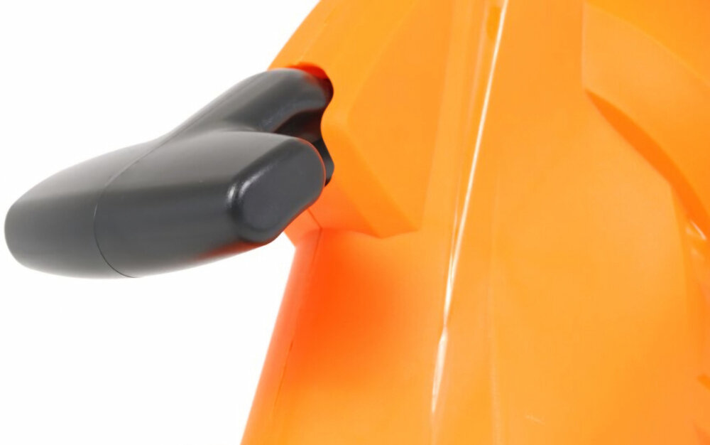 Odkurzacz do liści HANDY DWO 2600A elektryczny uchwyt komfortowy ergonomiczna forma doskonałe wyważenie oburęczny uchwyt regulowany pas nośny mniejsze zmęczenie