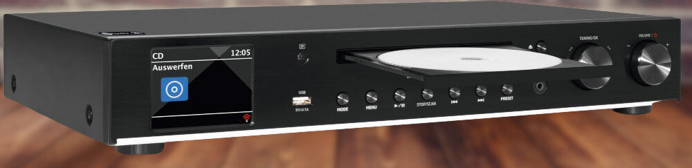 Odtwarzacz sieciowy TECHNISAT Digitradio 143 CD V3 - wyświetlacz