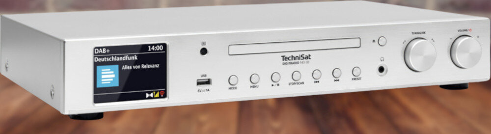 Odtwarzacz sieciowy TECHNISAT Digitradio 143 CD V3 - wyświetlacz