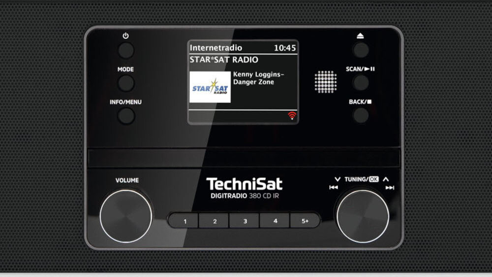 Wieża TECHNISAT Digitradio 380 CD IR - wyświetlacz