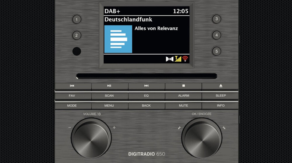 Wieża TECHNISAT Digitradio 650 - wyświetlacz