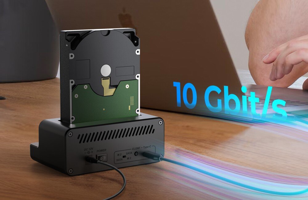 Stacja dokująca ICY BOX IB-2914MSCL-C31 USB Typu C, Aktywna przesyłanie plików przepustowość podłączenie
