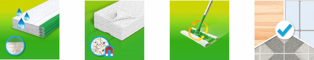 Ściereczka do mopa SWIFFER Citrus Fresh (40 sztuk)