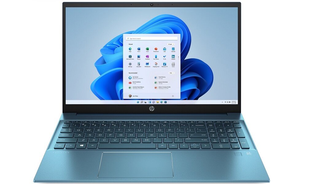 Laptop HP Pavilion 15 procesor rdzenie taktowanie wydajność rozrywka praca kąty widzenia rozdzielczość karta graficzna jakość dysk RAM ekran częstotliwość złącza