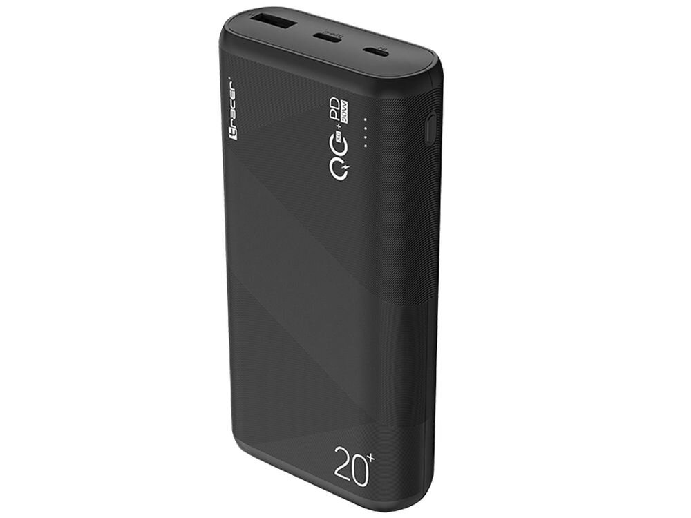 Powerbank TRACER Amos 20000 mAh 20W Czarny gwarancja bezpieczenstwo testy