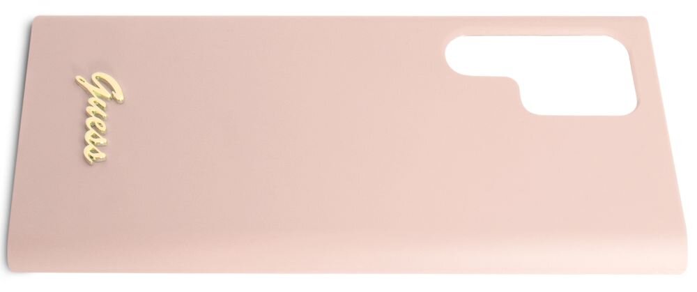 Etui GUESS Silicone Script Metal Logo smartfon ochrona styl różowy dopasowanie wykonanie