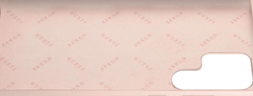 Etui GUESS Silicone Script Metal Logo smartfon ochrona styl różowy dopasowanie wykonanie