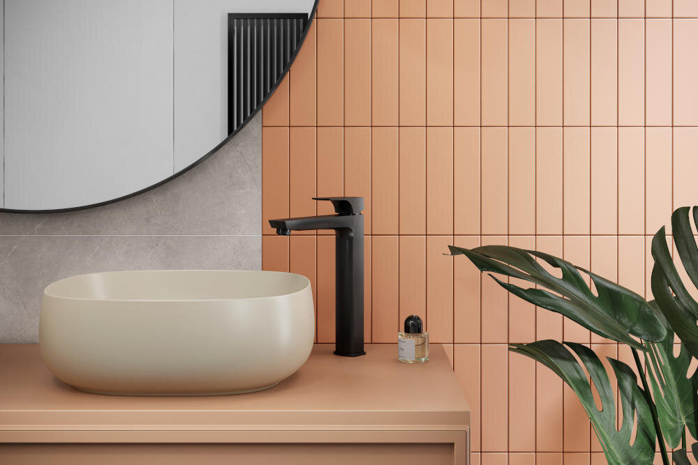 KFA ARMATURA Mokait 5532-612-81 bateria umywalkowa logon kolekcja geometryczny uchwyt łazienkowa aranżacja