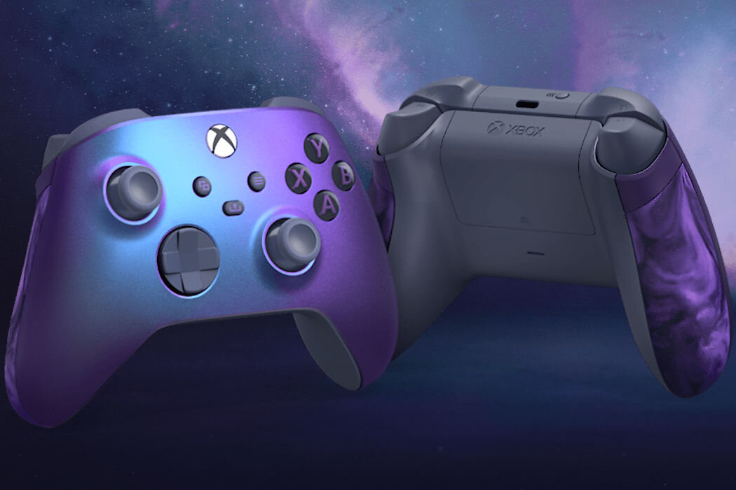 Kontroler MICROSOFT XBOX Series X Czarno-fioletowy gniazdo akcesoria aplikacja mapowanie dźwięk