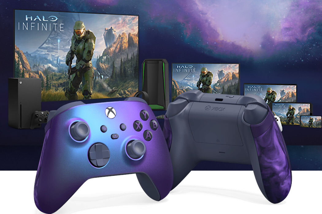 Kontroler MICROSOFT XBOX Series X Czarno-fioletowy Windows Android iOS Xbox Series X S Xbox One