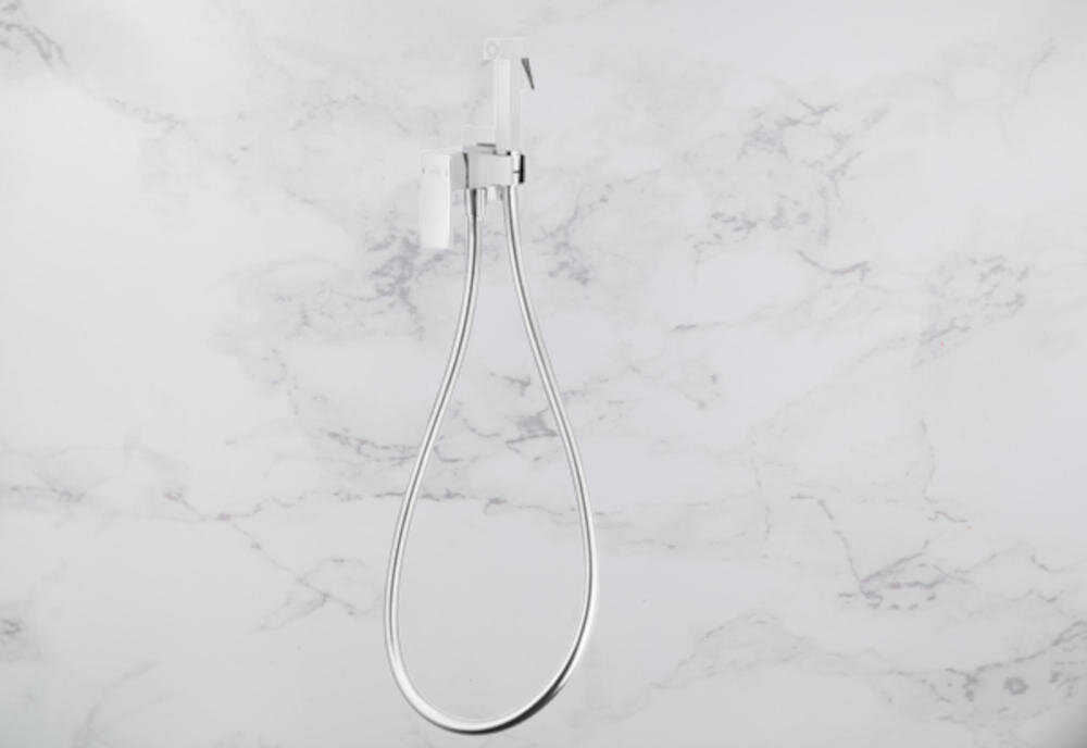 KFA ARMATURA Logon 5139-512-00 bidet łazienka element funkcjonalność estetyka armatura bateria regulator ceramiczny woda wąż płaskie kształty
